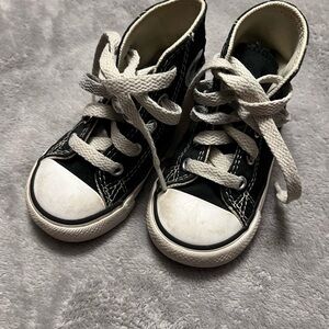 Converse Kids Black and White High-Top Sneakers